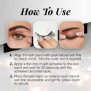 Ardell 3D Faux Mink 863 Lashes + 1 Gram Duo Pipette, 2 Pairs