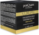 Postquam Professional Luxury Gold Eye Contour Cream 15Ml  Spanish Beauty - Hyaluronic Acid - Helps Minimize Wrinkles & Expression Lines - To Soothe The Eye Area - Active Ingredients
