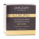 Postquam Professional Luxury Gold Eye Contour Cream 15Ml  Spanish Beauty - Hyaluronic Acid - Helps Minimize Wrinkles & Expression Lines - To Soothe The Eye Area - Active Ingredients
