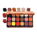 Makeup Revolution Forever Flawless Eyeshadow Palette, Fire, Matte & Shimmer Hues, 18 Pigment-Rich Shades, Cruelty-Free, 0.52 Ozfire