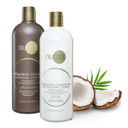 Niucoco Hydrating Shampoo And Conditioner With Coconut Oil, Orchid Extract, Green Tea Extract, & Vitamin E, Vegan Moisturizing Shampoo Conditioner For Color Retention & Hair Damage Repair, 400 Ml