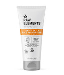 Raw Elements Tinted Daily Face Moisturizer All-Natural Mineral Sunscreen | Non-Nano Zinc Oxide, 95% Organic, Reef Safe, Spf 30, In Bio-Resin Tube, 1.8Oz