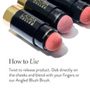 Laura Geller New York Serum Blush Cheek Tint, Graceful Guava + Angled Blush Brush