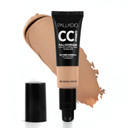 Palladio Full-Coverage Color Correction Cc Cream, Oil-Free With Peptides & Vitamin C, Best For Correcting Redness And Uneven Skin Tone, Buildable Foundation Coverage (Tan 41N)Tan 41N