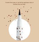 2 Pcs Freckle Pen Set, Quick Create Realistic Sunkissed Fake Freckles Makeup, Lifelike Waterproof Long Lasting Soft Dot Spot Faux Freckle Makeup Pen (Chestnut & Dark Brown)Chestnut & Dark Brown