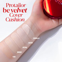 Espoir Pro Tailor Be Velvet Cushion Spf34 Pa++ (13G) | Excellent Long-Lasting Effect Beyond The Limitation Of Cushion | Lightweight Matte Skin Full Coverage Cushion Foundation | Korean Makeup (Vanilla(Single))Vanilla(Single)