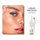 Kyda 2 Colors Freckle Pen,Natural Lifelike Freckle Makeup Pen Magic Freckle Color,Waterproof Longlasting Soft Dot Sopt Pen,For Natural Effortless Sunkissed Makeup-Dark Brown&Light Browna-Light Brown+Dark Brown