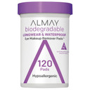 Almay Eye Makeup Remover Pads, Gifts For Women, Stocking Stuffers, Biodegradable Longwear & Waterproof, Hypoallergenic, Cruelty Free-Fragrance Free Cleansing Wipes, 120 Pads (Pack Of 1)
