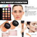 Fenshine All In One Makeup Kit For Women, Full Makeup Gift Set For Beginners, Makeup Essential Starter Bundle Include Eyeshadow Palette Lipstick Eyebrow Pencil Brush Set (Type C)
