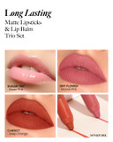 Son&Park Vivid Color Lip Stick Crayon #25 Carrot Semi Matte Red-Orange Tonelong Lasting With Light Feeling Rich Moisturizing Lip Crayonpointed Tip For Precisive Lip Makeup (Trio Set)Trio Set