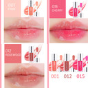 3Pcs Plumping Lip Oil, Hydrating Lip Gloss Tinted Lip Balm Lip Care Transparent Toot Lip Oil, Long Lasting Nourishing Lip Glow Oil Non-Sticky Glitter Shine Primer Lip Tint (Pink+Rosewood +Cherry Red)