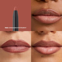Milani Stay Put Longwear Liquid Lipstick Vibe + Understatement Lipliner Pencil - Highly Pigmented Retractable Soft Lip Liner Pencil + Keep It Full Nourishing Lip Plumper - Nude Shimmer