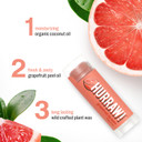Hurraw! Grapefruit Lip Balm: Organic, Certified Vegan, Cruelty And Gluten Free. Non-Gmo, 100% Natural Ingredients. Bee, Shea, Soy And Palm Free. Made In Usa