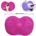 Silicone Makeup Brush Cleaner Make Up Washing Brush Washing Cosmetic Foundation Makeup Brush Cleaner Pad Scrubber Board Tool (Pink(15.5X12 Cm))Pink(15.5X12 Cm)