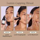 WILDLING Lumin Cupping Set I Facial Cupping Tools to Decrease Puffiness, Increase Collagen Production, Sculpt Cheeks + Chin, Detox + Clear Breakouts