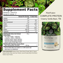 Plantfusion Complete Vegan Protein Powder - Plant Based Protein Powder With Bcaas, Digestive Enzymes And Pea Protein - Keto, Gluten Free, Soy Free, Non-Dairy, No Sugar, Non-Gmo - Vanilla Bean 1 Lb