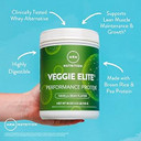 Mrm Nutrition Veggie Elite Performance Protein | Vanilla Bean Flavored| Plant-Based Protein| Easy To Digest | With Bcaas| Vegan + Gluten-Free | Clinically Tested| Digestive Enzymes | 30 Servings