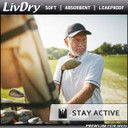 Livdry Adult Incontinence Underwear For Men, Premium Black Series, Ultimate Leak Protection, Large 14-Pack