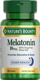 Nature's Bounty Melatonin, 100% Drug-Free Sleep Aid, Dietary Supplement, 10 mg, 60 Count