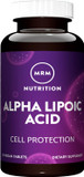 Mrm Nutrition Alpha Lipoic Acid | 300Mg Ala | Cell Protection | Liver Health + Detoxification | Potent Antioxidant | Vitamin C + E Regeneration | 30 Servings