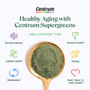 Centrum Supergreens - Superfood Powder & Multivitamin For Adults  Greens Powder With Spirulina, Mushroom, Prebiotics & Enzyme Blend  30-Day Supply