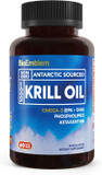 Bioemblem Antarctic Krill Oil Supplement | 1000Mg | Omega-3 Oil With High Levels Of Epa + Dha, Astaxanthin, And Phospholipids | No Fishy Aftertaste | 60-Count Non-Gmo Softgels