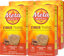 Metamucil Fiber Thins, Daily Psyllium Husk Fiber Supplement, Supports Digestive Health And Satisfies Hunger, Cinnamon Spice Flavor, 4 Packs X 12 Servings (48 Total Servings)