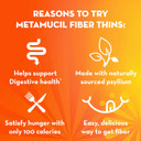 Metamucil Fiber Thins, Daily Psyllium Husk Fiber Supplement, Supports Digestive Health And Satisfies Hunger, Cinnamon Spice Flavor, 4 Packs X 12 Servings (48 Total Servings)