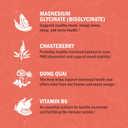 4 In 1 Magnesium Supplement For Women - Magnesium Glycinate With Chasteberry Dong Quai And Vitamin B6 For Stress Relief, Healthy Sleep, Nerves, Bones, Muscles (Manufactured In The Usa) 60 Capsules