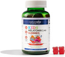 Naturewise Kids Melatonin Gummy 1 Mg - Occasional Sleep Support Supplement - Drug-Free Sleep Aid For Kids Ages 4 & Up - Strawberry Flavored - Vegan, Gluten Free, Non-Gmo - 60 Gummies[2-Month Supply]