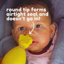 Oogiebear: Baby Nasal Aspirator - Safe Booger & Earwax Remover For Newborns, Infants, Toddlers - Better Syringe, Airtight Suction, Nose Sucker - Essential Baby Stuff, Diaper Bag Must-Haves, Yellow