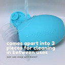Oogiebear: Baby Nasal Aspirator - Safe Booger & Earwax Remover For Newborns, Infants, Toddlers - Better Syringe, Airtight Suction, Nose Sucker - Essential Baby Stuff, Diaper Bag Must-Haves, Yellow