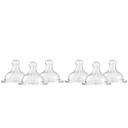 Mama Bear Wide-Neck Baby Bottle Nipple, Bpa-Free, Fast Flow (Pack Of 6), Compatible With Mama Bear Wide-Neck Baby Bottles Only