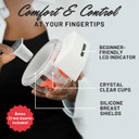 Legendairy Milk Imani I2 Plus + Charging Dock - Wearable Electric Breast Pump Hands Free - Cordless, Wireless Complete Duo Kit - 25Mm Flange, 21Mm Insert And 7Oz Capacity