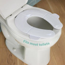 Frida Baby Fold-And-Go Potty Seat For Toilet | Foldable Travel Potty Seat For Toddler, Fits Round & Oval Toilets, Non-Slip Base, Handles, Includes Free Travel Bag