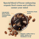 Four Sigmatic Organic Cold Brew Coffee Grounds | Dark Roast, Fair Trade Coarse Grounds With Lion'S Mane And Chaga | Cold Brew Mushroom Coffee For Crash-Free Focus | 12 Oz Bag