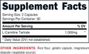 Bucked Up L-Carnitine Tartrate 1000Mg, Essentials (90 Servings, 180 Capsules)