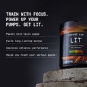 Beyond Raw Lit | Clinically Dosed Pre-Workout Powder | Contains Caffeine, L-Citrulline, Beta-Alanine, And Nitric Oxide | Fruit Punch | 30 Servings