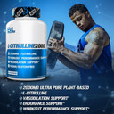 Evlution L-Citrulline2000 Nitric Oxide Supplement For Men Nutrition High Strength L Citrulline Capsules For Enhanced Muscle Strength Recovery And Intense Pumps - Plant Based Nitric Oxide Booster