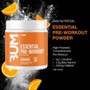 Raw Essential Pre-Workout Powder (Orange) - Chris Bumstead Sports Nutrition Supplement For Men & Women - Preworkout Energy Powder With Caffeine, L-Citrulline, L-Tyrosine, & Beta Alanine Blend