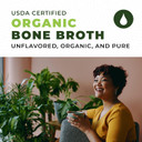 16Oz Organic Bone Broth Protein Powder From Grass Fed Beef, Usda Certified Organic, Single Ingredient, No Additives, Perfect For Carnivore, Paleo, And Keto Diets. Natural Source Collagen Type I & Iii