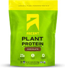 Ascent Plant Based Protein Powder - Non Dairy Vegan Protein, Zero Artificial Ingredients, Soy & Gluten Free, No Added Sugar, 4G Bcaa, 2G Leucine - Chocolate, 18 Servings
