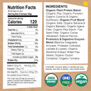 Earthchimp Organic Vegan Protein Powder - With Probiotics - Non Gmo, Dairy Free, Non Whey, Plant Based Protein Powder For Women And Men, Gluten Free - 26 Servings 32 Oz (Vanilla)