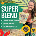 Earthchimp Organic Vegan Protein Powder - With Probiotics - Non Gmo, Dairy Free, Non Whey, Plant Based Protein Powder For Women And Men, Gluten Free - 26 Servings 32 Oz (Vanilla)