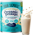 Four Sigmatic Organic Vegan Protein Powder | 18G Plant-Based Protein Per Serving | Gluten Free, Dairy Free, Soy Free, Non-Gmo With No Filler Ingredients | 21.16Oz, 15 Servings | Sweet Vanilla
