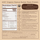Kos Organic Plant Based Protein Powder, Chocolate Peanut Butter - Delicious Vegan Protein Powder Meal Replacement - Keto Friendly, Gluten Free, Dairy Free & Soy Free - 2.4 Lbs, 28 Servings