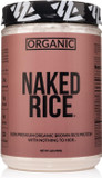 Naked Nutrition Naked Rice 1Lb - Organic Brown Rice Protein Powder - Vegan Protein Powder, Gmo Free, Gluten Free & Soy Free. Plant-Based Protein, No Artificial Ingredients - 15 Servings