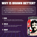 Vintage Brawn  Muscle-Building Protein Powder Isolate For Men & Women  Post-Workout & Anytime Recovery Drink  Premium Protein Isolate Sources: Egg, Milk, Beef  Lemon Cheesecake Flavor - 2.1 Lbs