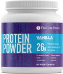 Procare Health | Vanilla Whey Isolate Protein Powder L 26G Protein | Electrolytes | Digestive Enzyme Blend | Gluten Free | Single Serve Packet (Vanilla, 1Lb Tub - 15 Servings)