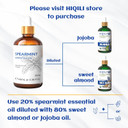 Hiqili 100Ml Spearmint Essential Oil For Skin Care -100% Pure Treatment Grade - 3.38 Fl Oz